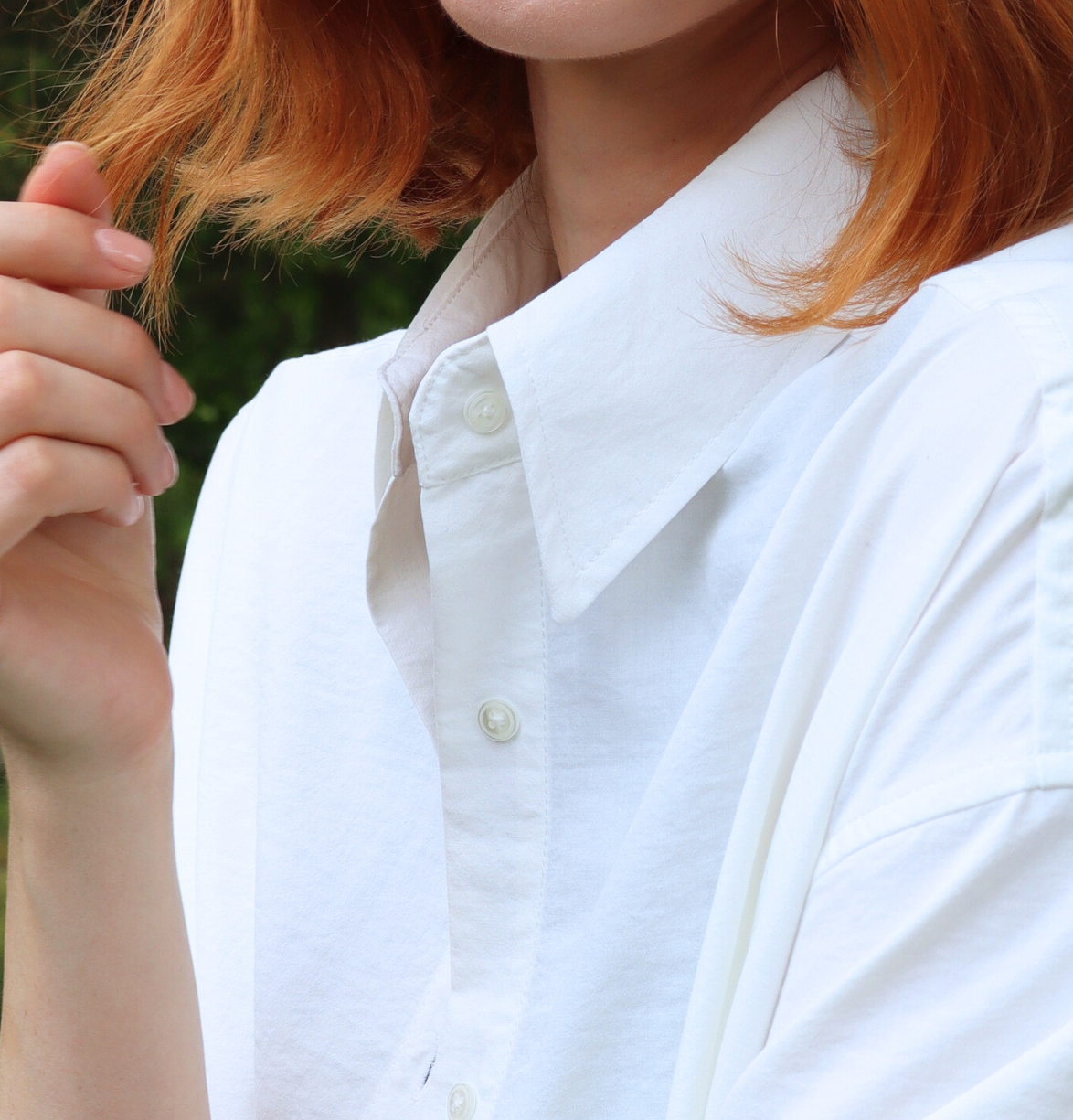 The Maro, UPF 50+ Oversized  Fit | sun protective shirt in Seashell White