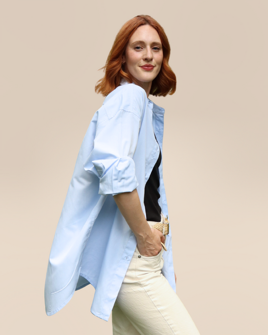 The Sail, UPF 30+ Blue Oxford Sun Protection Shirt | Some Sun