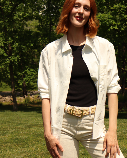 The Carolyn, UPF 50+ Classic Fit | sun protective shirt in Seashell White