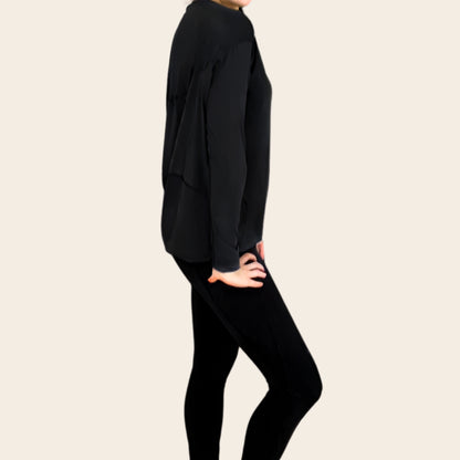 The Teton, Ultra Lightweight UPF 50+ Long-sleeve shirt in Black