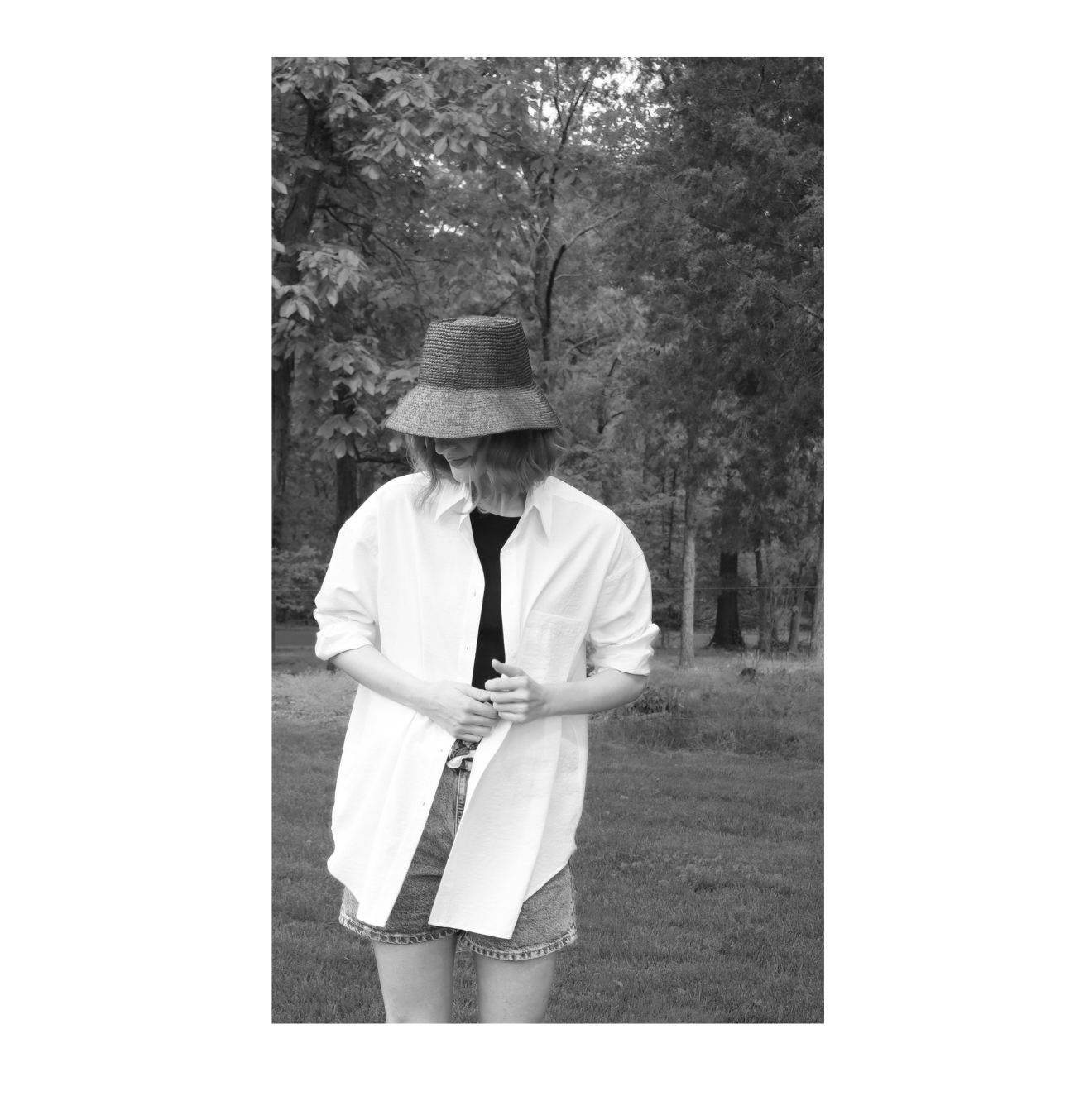 Stylish UPF button down for women