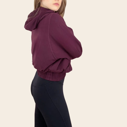 The Dreamcatcher, UPF 50+ Buttery Soft Jacket in Burgundy